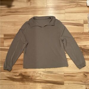 Lululemon Softstreme Pique Oversized Long-Sleeve Polo Shirt